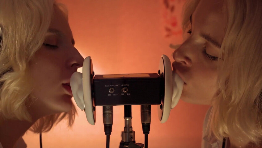 ASMR MACRO Double Ear Licking Close Up by Elsa