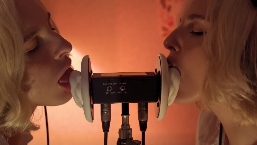 ASMR MACRO Double Ear Licking Close Up by Elsa