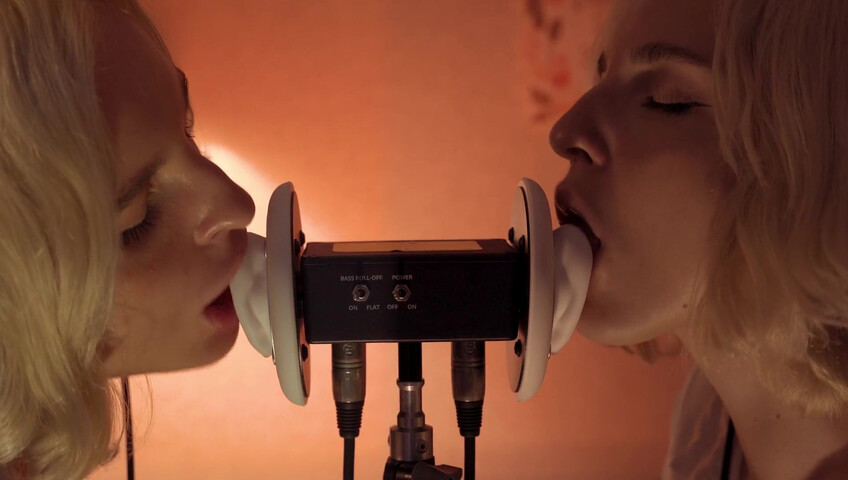 ASMR MACRO Double Ear Licking Close Up by Elsa