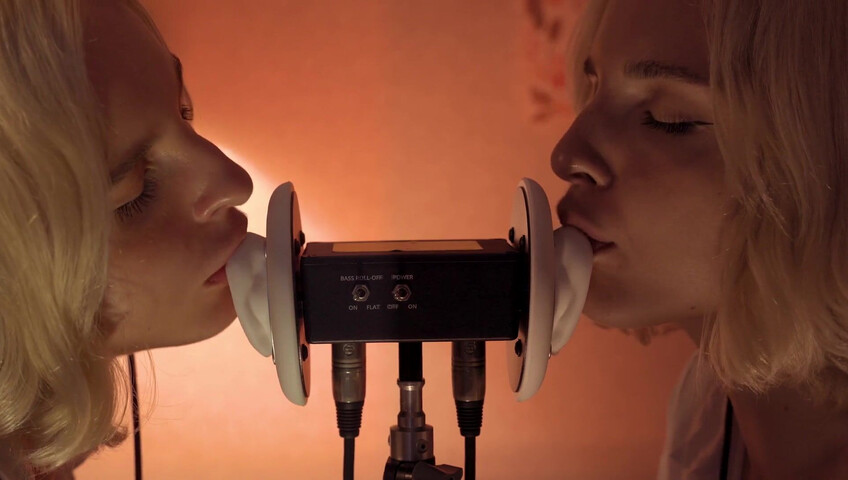 ASMR MACRO Double Ear Licking Close Up by Elsa