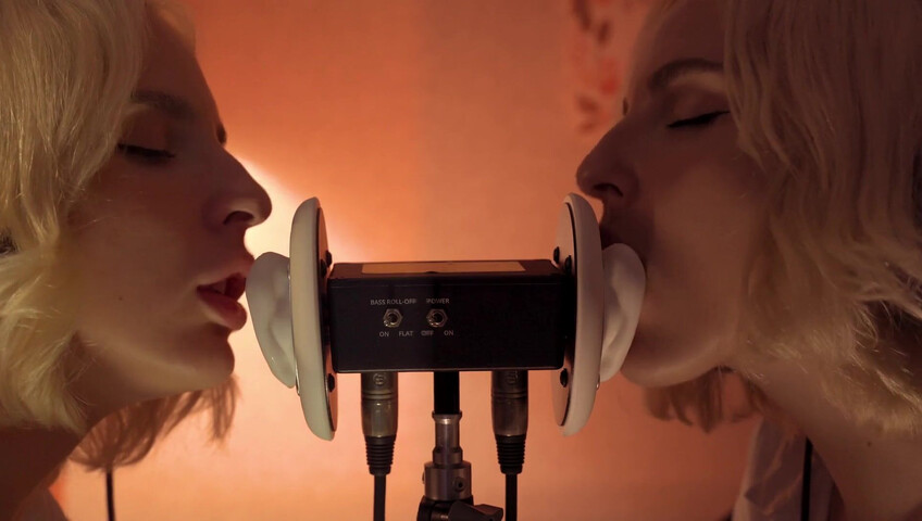 ASMR MACRO Double Ear Licking Close Up by Elsa