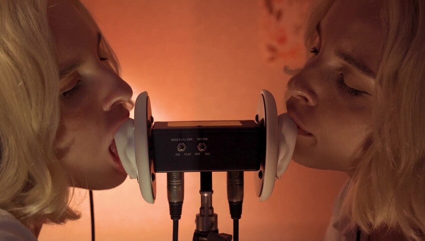 ASMR MACRO Double Ear Licking Close Up by Elsa