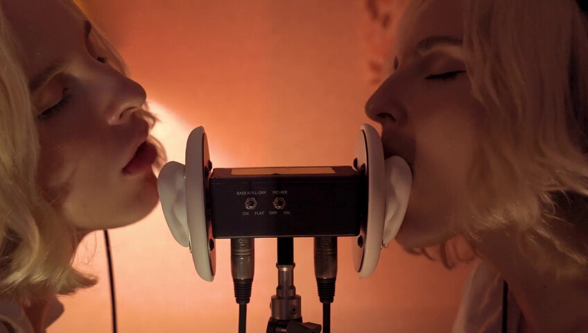 ASMR MACRO Double Ear Licking Close Up by Elsa