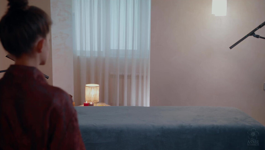 ASMR Massage - 29 April 2024 - Honey Massage by Anna to Solomia