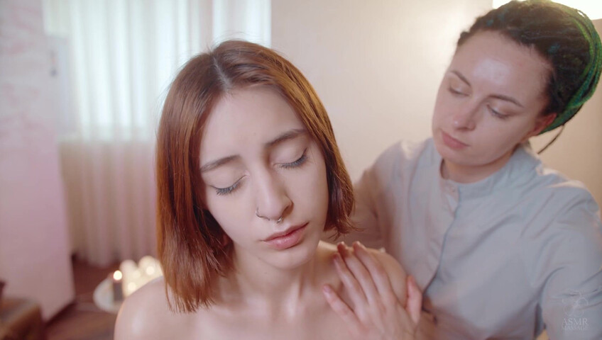 ASMR Massage - 5 April 2024 - Head Lotion Massage by Anna to Gerda