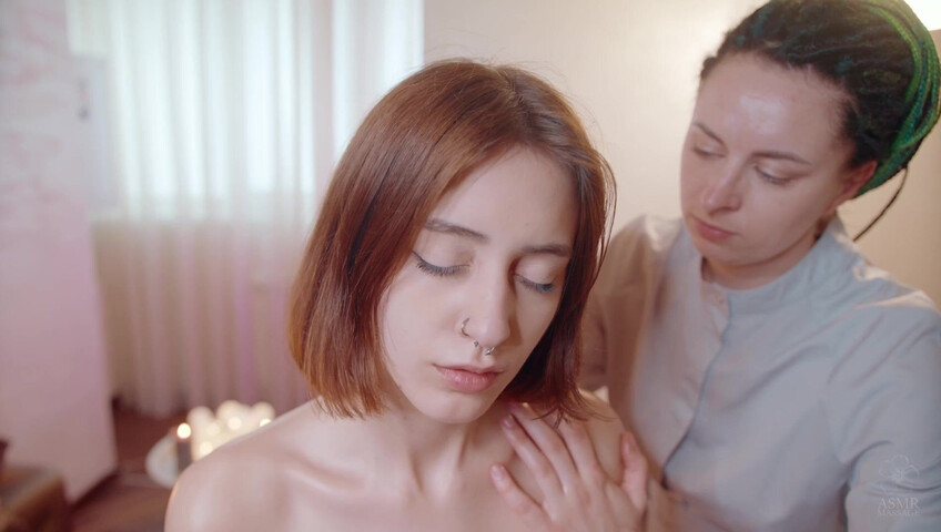 ASMR Massage - 5 April 2024 - Head Lotion Massage by Anna to Gerda