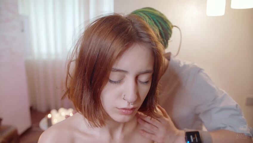 ASMR Massage - 5 April 2024 - Head Lotion Massage by Anna to Gerda