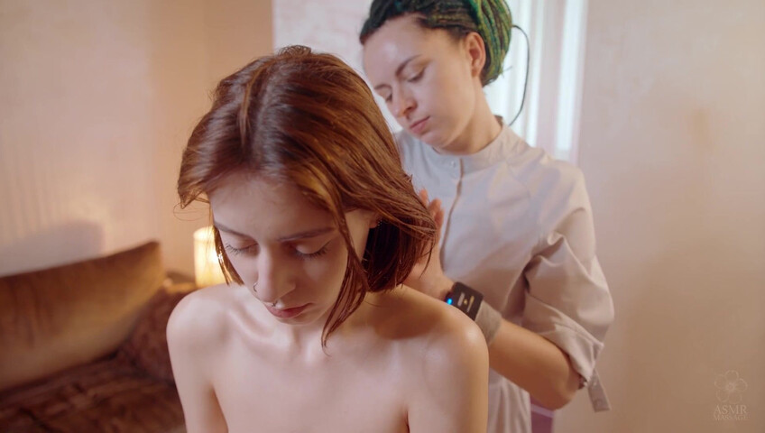 ASMR Massage - 5 April 2024 - Head Lotion Massage by Anna to Gerda