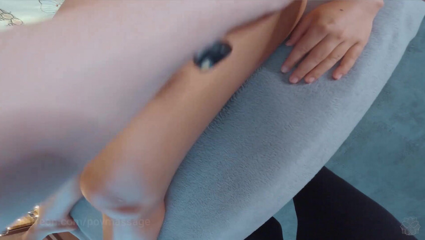 ASMR Massage - Anna POV NU Front Massage with Herbal Bag to Jess