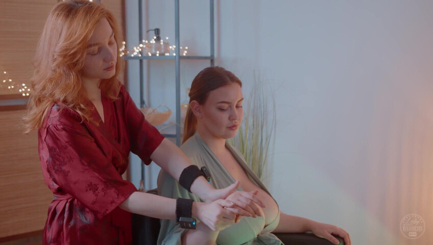 ASMR Massage - Breasts Massage by Angelica to Liza