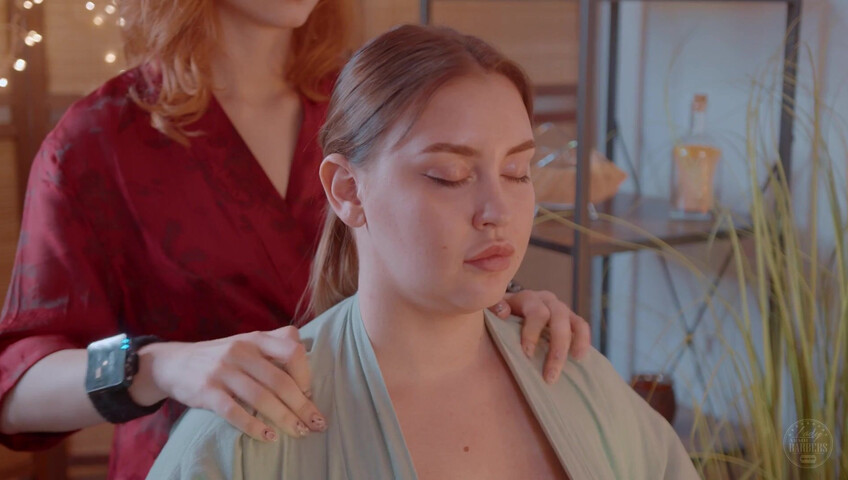 ASMR Massage - Breasts Massage by Angelica to Liza