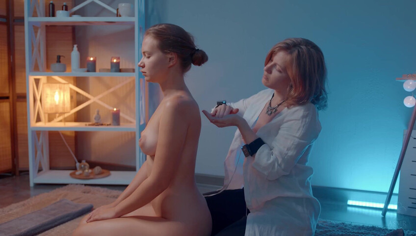 ASMR Massage - Relaxing Front Massage by Yolana to Jess