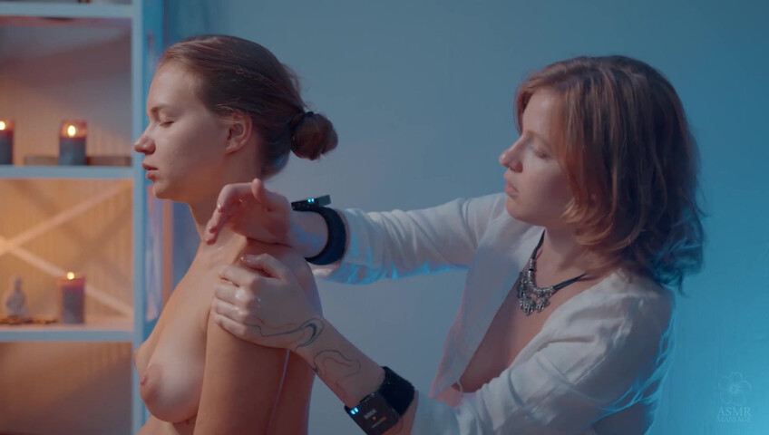 ASMR Massage - Relaxing Front Massage by Yolana to Jess