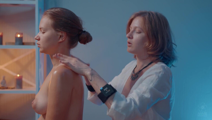 ASMR Massage - Relaxing Front Massage by Yolana to Jess