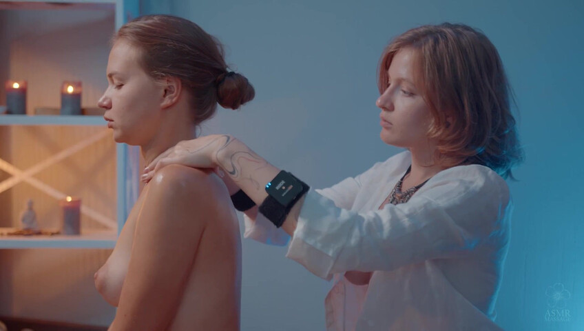 ASMR Massage - Relaxing Front Massage by Yolana to Jess