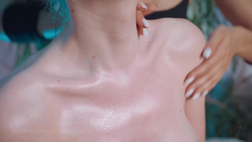 ASMR Massage - Shoulders Massage by Olga to Agata