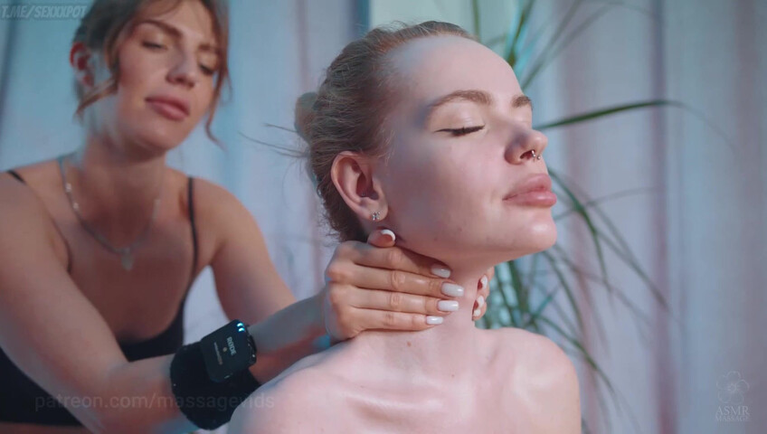 ASMR Massage - Shoulders Massage by Olga to Agata
