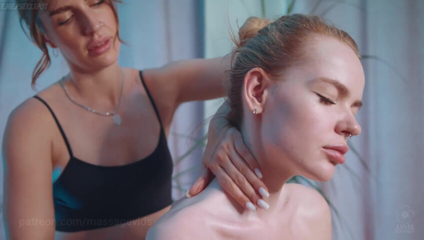 ASMR Massage - Shoulders Massage by Olga to Agata