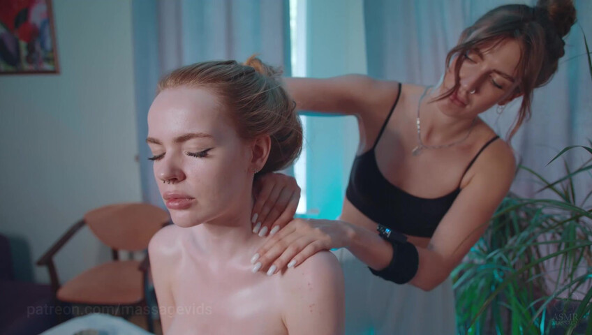 ASMR Massage - Shoulders Massage by Olga to Agata