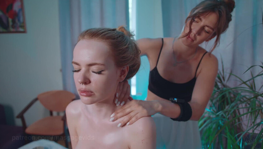 ASMR Massage - Shoulders Massage by Olga to Agata