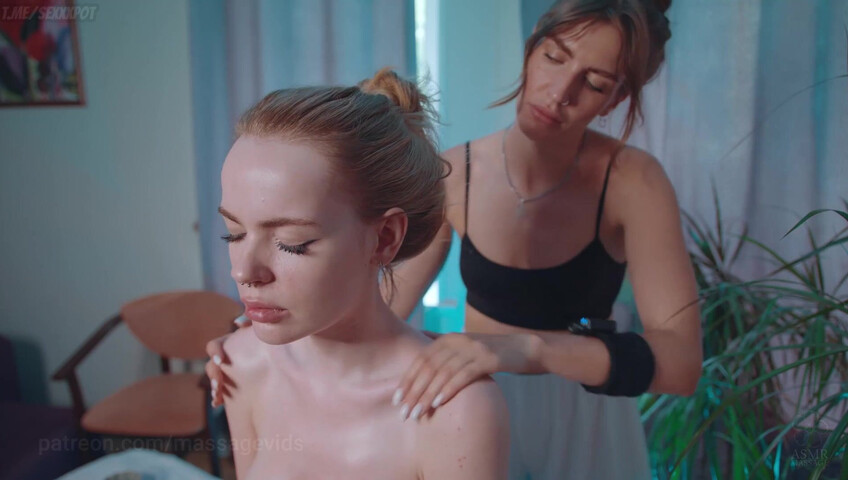 ASMR Massage - Shoulders Massage by Olga to Agata