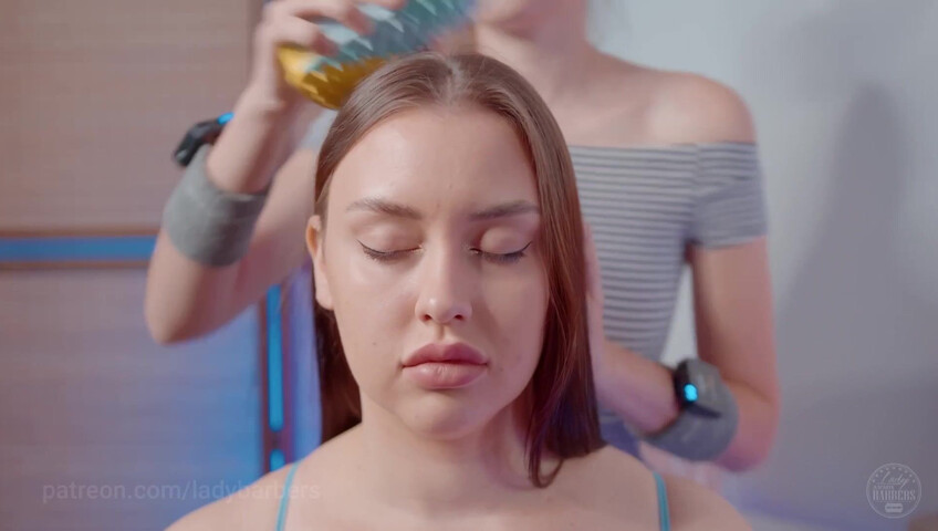 ASMR Massage - Shoulders and Breasts Massage by Sandra to Liza