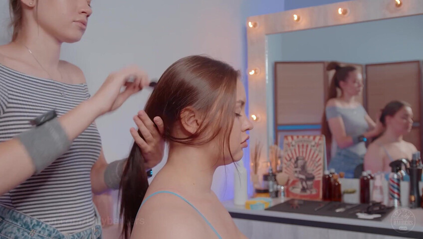 ASMR Massage - Shoulders and Breasts Massage by Sandra to Liza