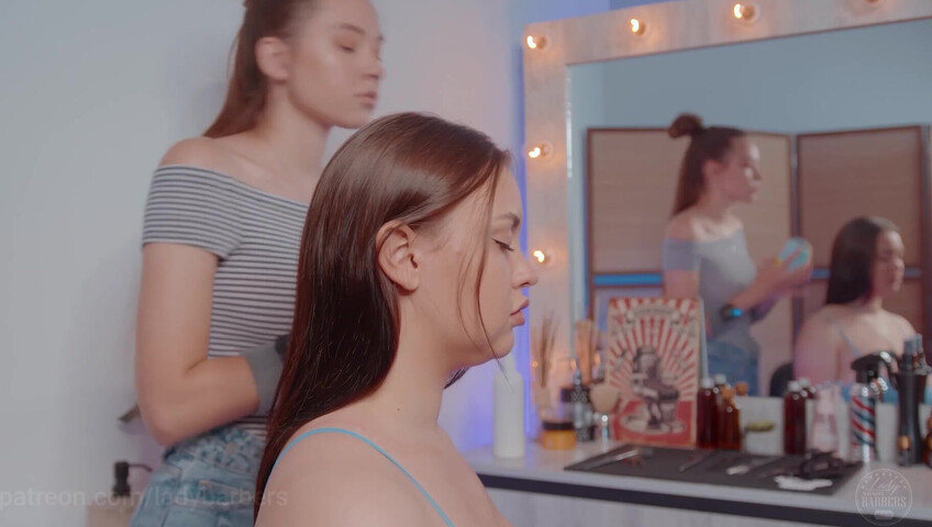 ASMR Massage - Shoulders and Breasts Massage by Sandra to Liza