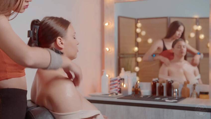 ASMR Massage Fun - Neck and Shoulders Massage By Sandra To Liza