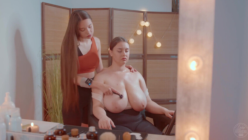 ASMR Massage Fun - Neck and Shoulders Massage By Sandra To Liza