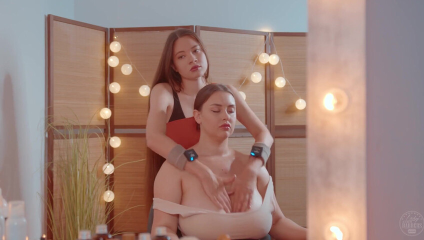 ASMR Massage Fun - Neck and Shoulders Massage By Sandra To Liza