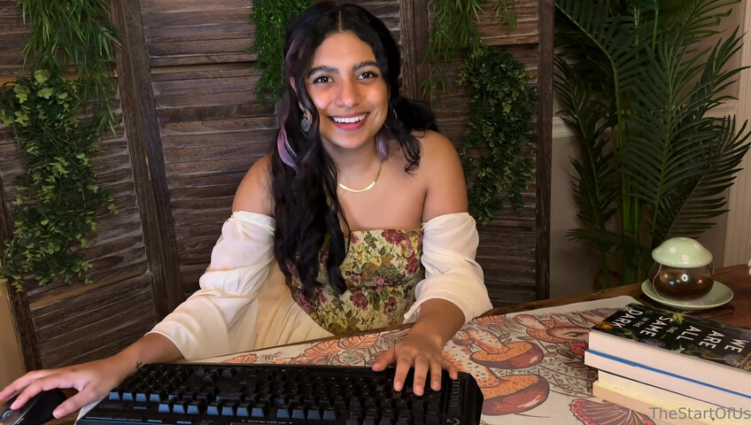 Adhara TheStartOfUs - Bookstore Clerk Calms Your Nerves JOI