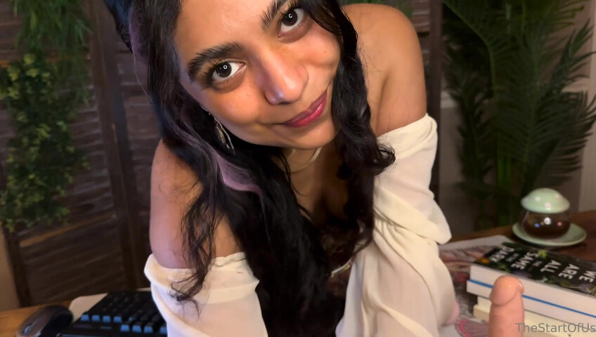 Adhara TheStartOfUs - Bookstore Clerk Calms Your Nerves JOI