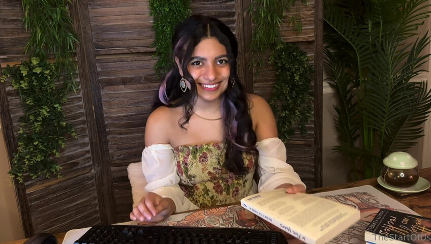 Adhara TheStartOfUs - Bookstore Clerk Calms Your Nerves JOI