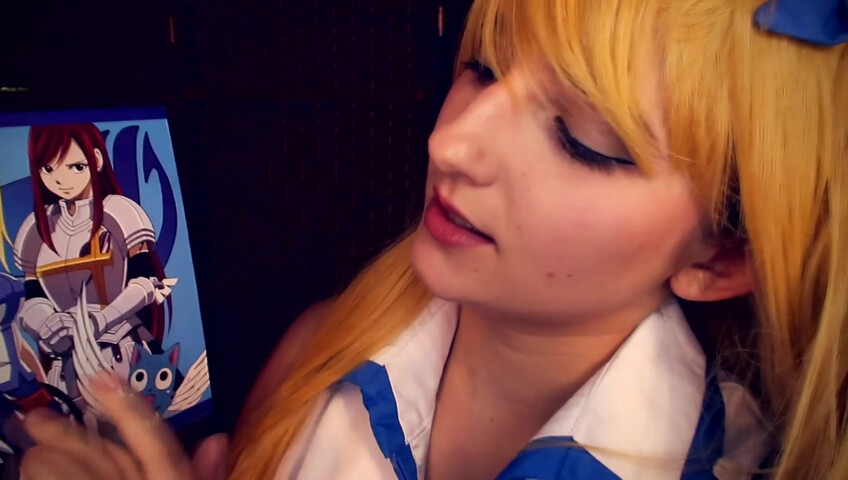 AftynRose ASMR - CosplASMR - Lucy from Fairytail needs a part time job