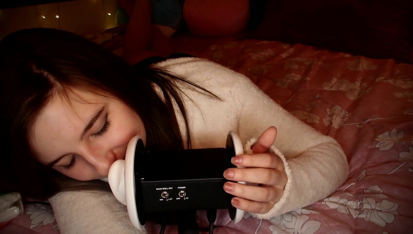 AftynRose ASMR - Snuggly ear licking