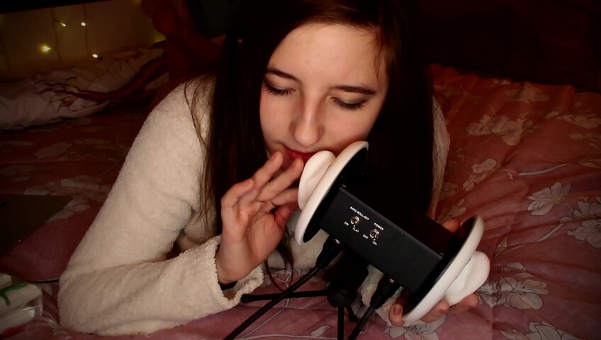 AftynRose ASMR - Snuggly ear licking