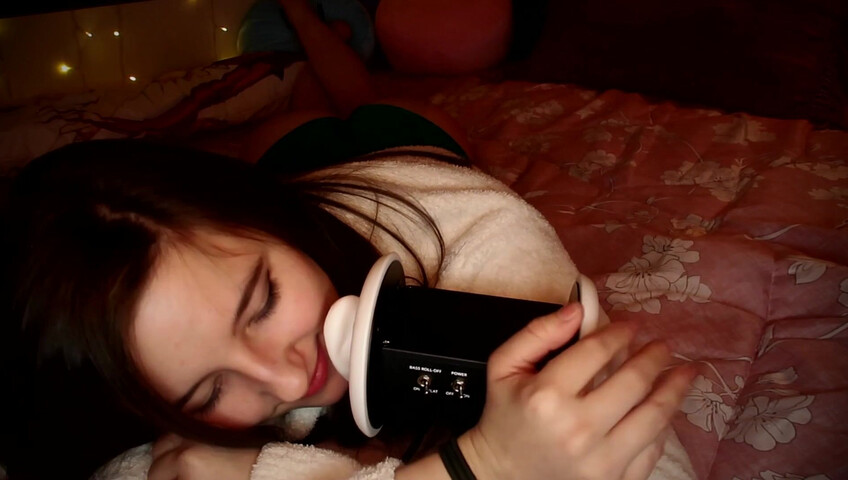 AftynRose ASMR - Snuggly ear licking