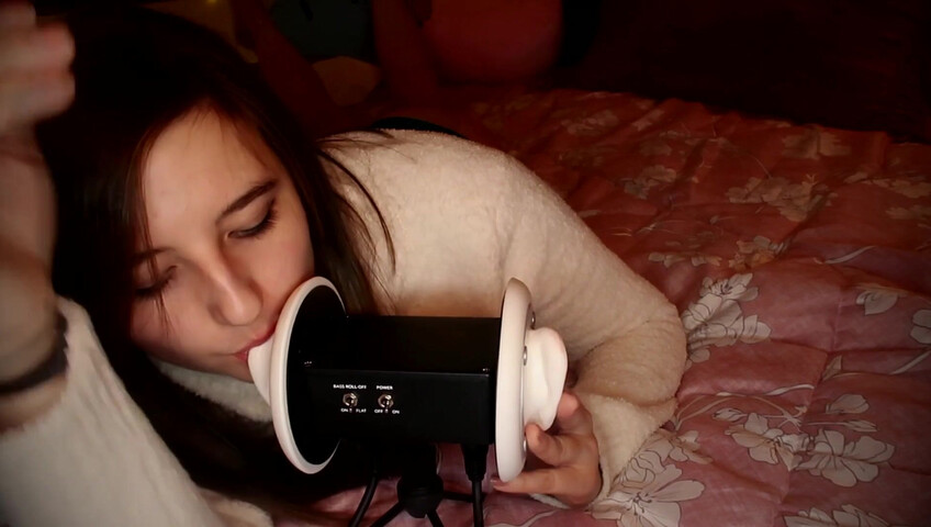 AftynRose ASMR - Snuggly ear licking