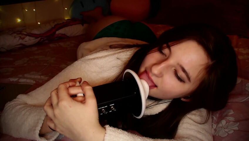 AftynRose ASMR - Snuggly ear licking