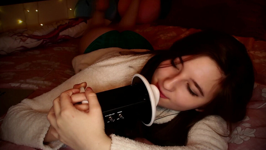 AftynRose ASMR - Snuggly ear licking