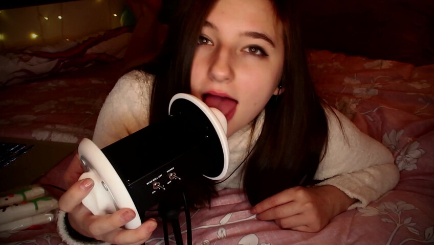 AftynRose ASMR - Snuggly ear licking