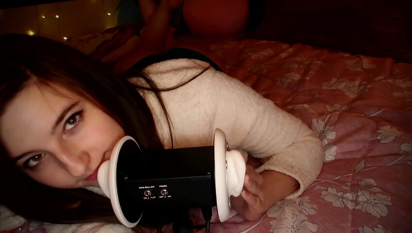 AftynRose ASMR - Snuggly ear licking