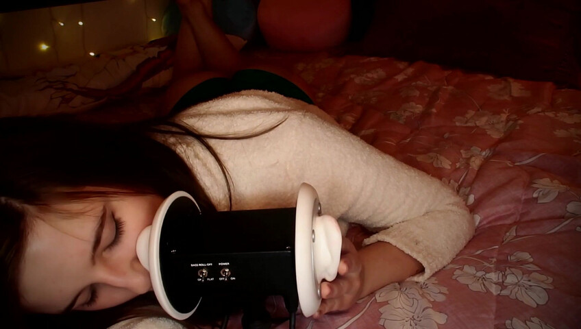 AftynRose ASMR - Snuggly ear licking