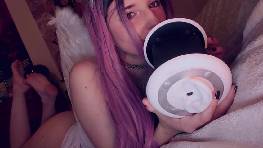AftynRose ASMR - sweet angel ASMR, licking you to sleep