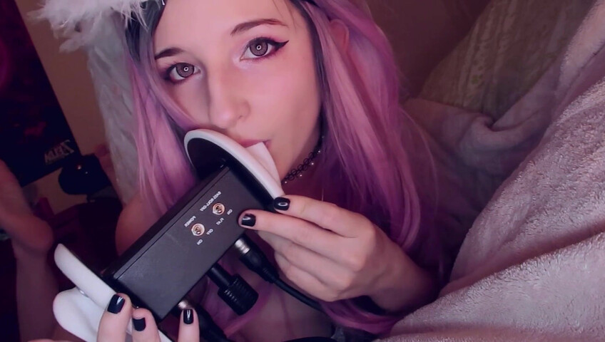 AftynRose ASMR - sweet angel ASMR, licking you to sleep