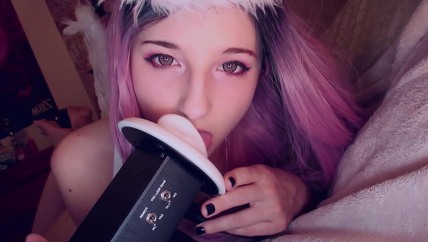AftynRose ASMR - sweet angel ASMR, licking you to sleep