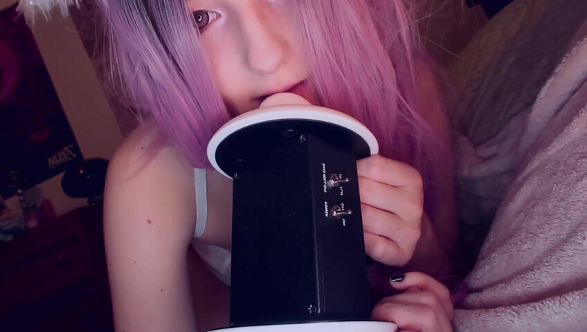AftynRose ASMR - sweet angel ASMR, licking you to sleep