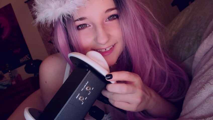 AftynRose ASMR - sweet angel ASMR, licking you to sleep
