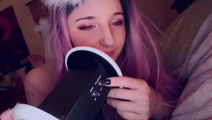 AftynRose ASMR - sweet angel ASMR, licking you to sleep